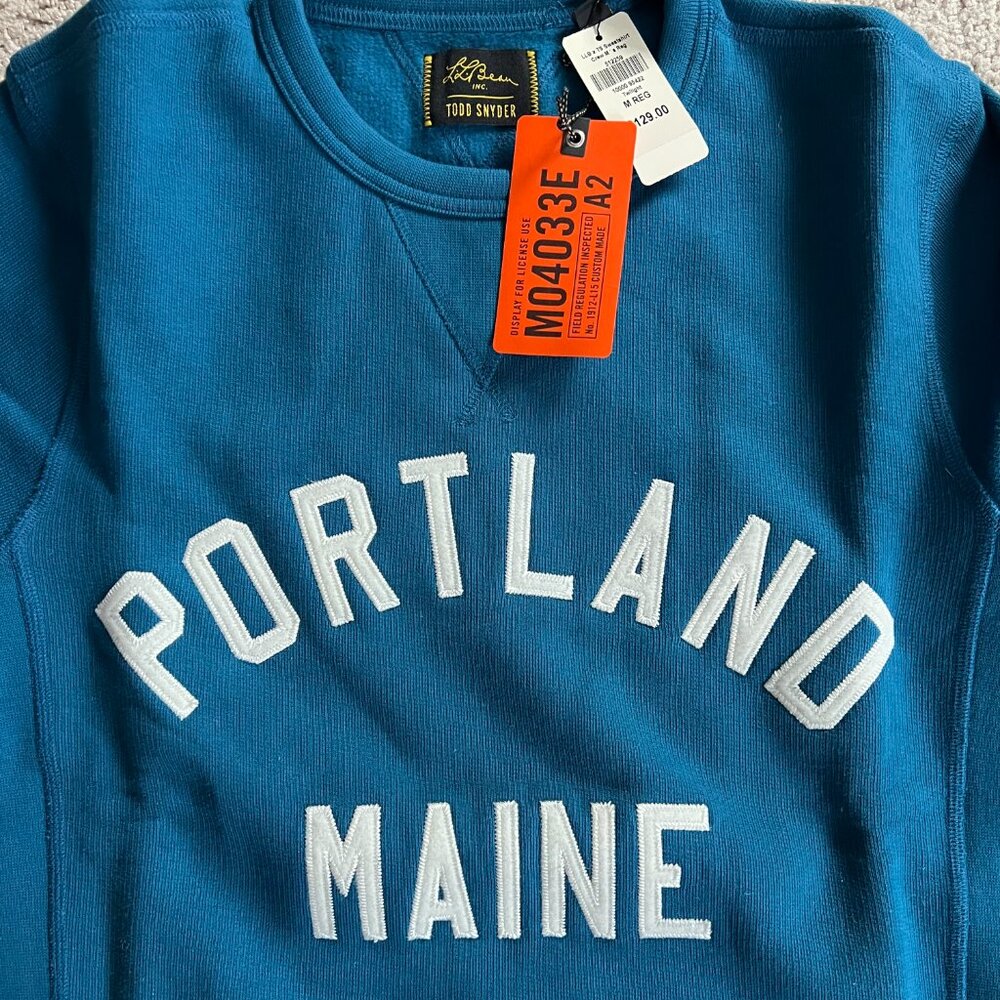Todd Snyder x L.L. Bean Portland Maine Crewneck Sweatshirt - Picture 3 of 4